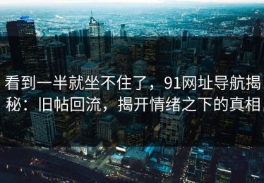 看到一半就坐不住了，91网址导航揭秘：旧帖回流，揭开情绪之下的真相