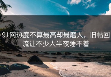 91网热度不算最高却最磨人，旧帖回流让不少人半夜睡不着