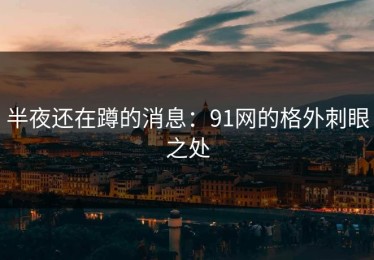 半夜还在蹲的消息：91网的格外刺眼之处