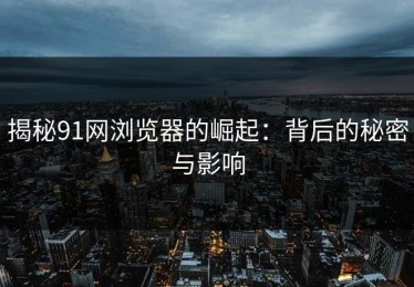 揭秘91网浏览器的崛起：背后的秘密与影响