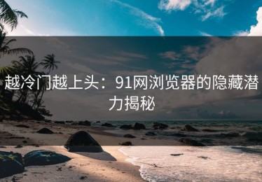 越冷门越上头：91网浏览器的隐藏潜力揭秘